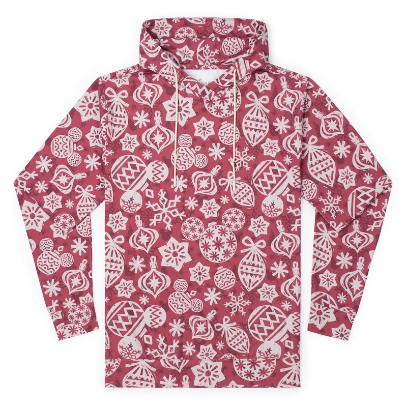 RSVLTS Orna-Mickeys Performance Hoodie in Red — front view