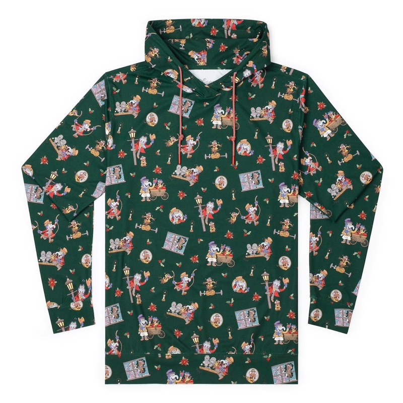 RSVLTS The Storytellers Performance Hoodie in Green — front view