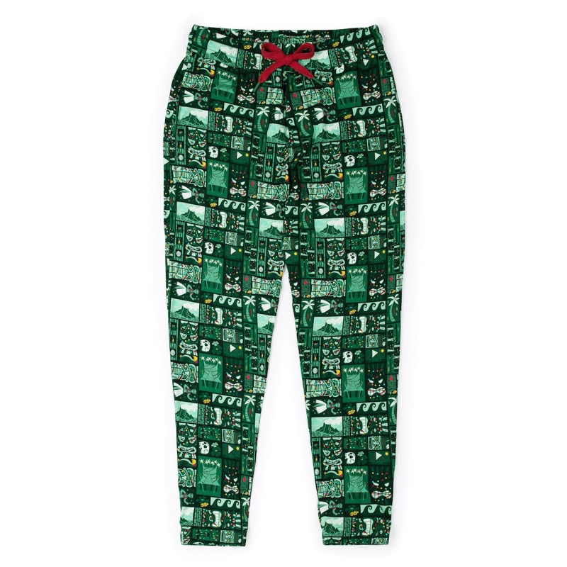 RSVLTS Mele Kalikimaka (Green) performance Joggers — front view