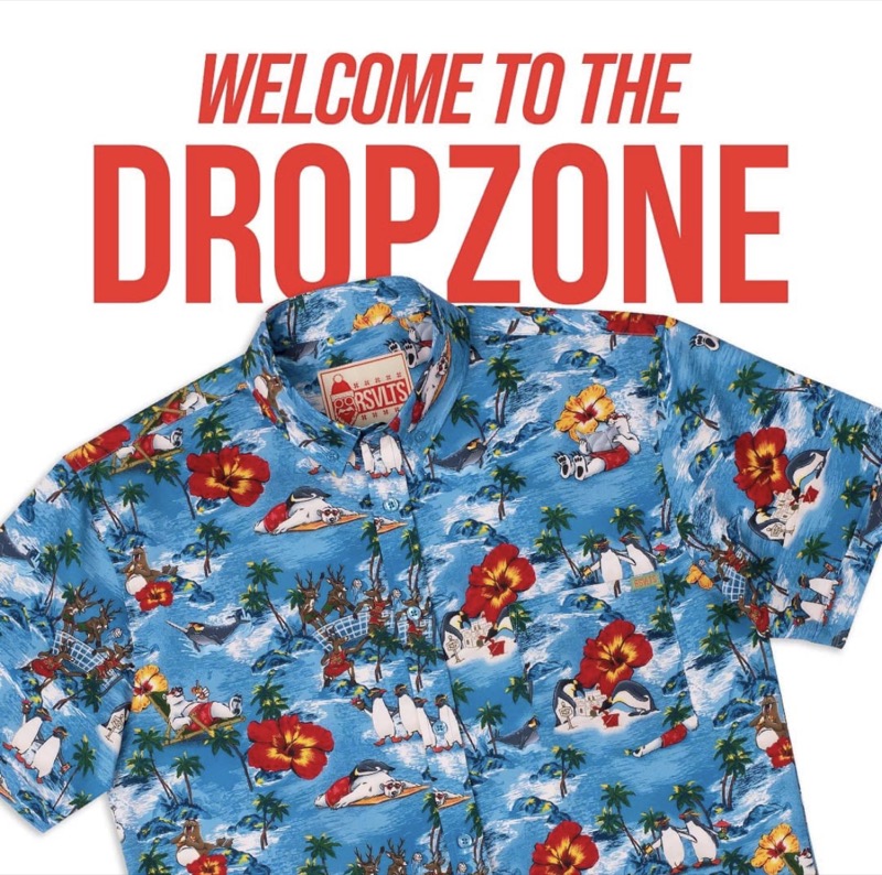 RSVLTS Winter Break KUNUFLEX Short Sleeve Shirt in Blue — front view