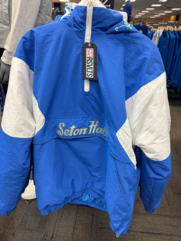 RSVLTS Retro Pirates Jacket in Blue — front view
