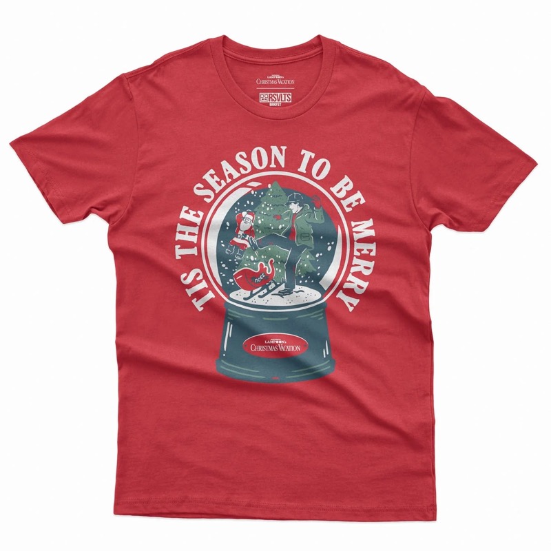 RSVLTS Tis the Season to Be Merry Crewneck Tee — front view