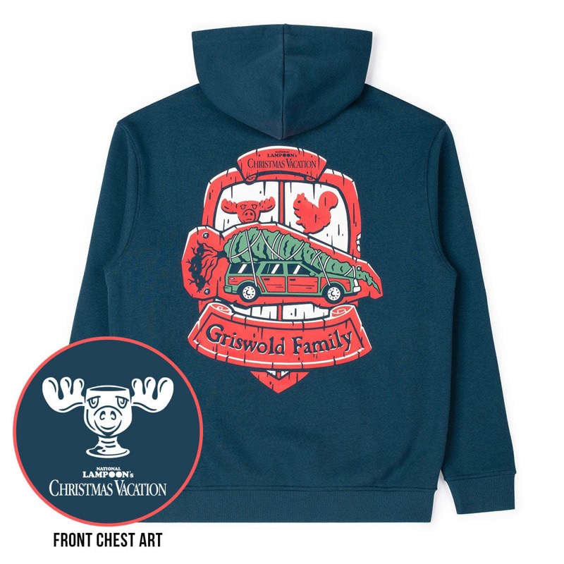 RSVLTS Griswold Family Crest Performance Hoodie — front view