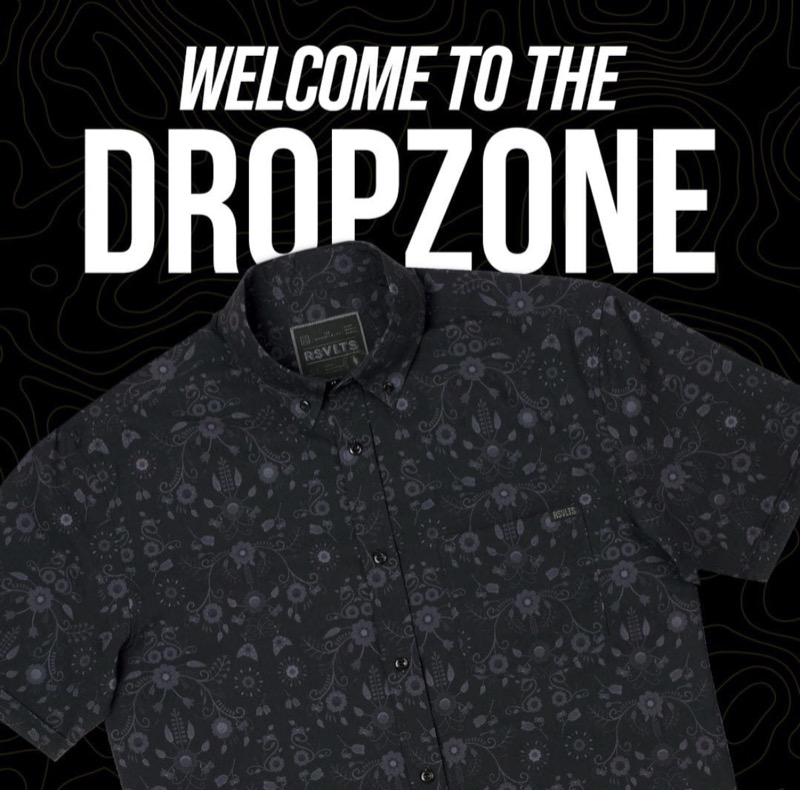 RSVLTS Juanita (After Dark) KUNUFLEX Short Sleeve Shirt in Black — front view