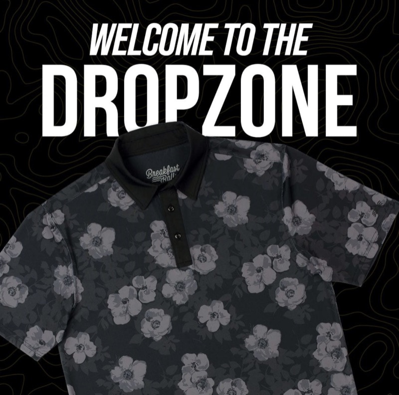 RSVLTS Cherry Blossom (After Dark) All-Day Polo in Black — front view