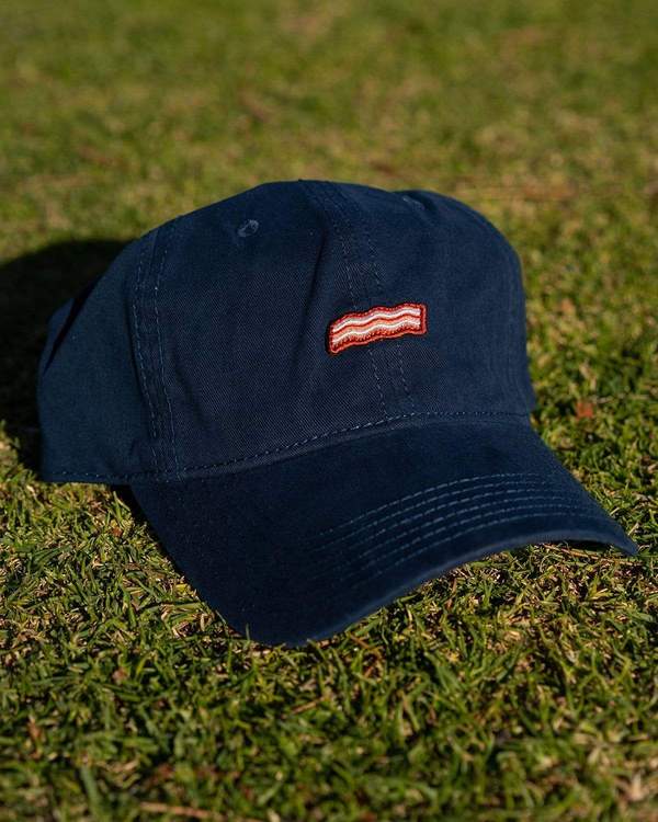 RSVLTS Crispy Slice strapback Strapback Hat in Blue — front view