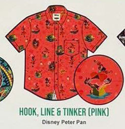 RSVLTS Hook, Line & Tinker KUNUFLEX Short Sleeve Shirt in Red — front view