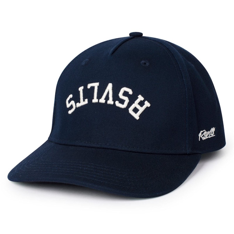 RSVLTS The Flip 5-panel curved brim 5-Panel Curved Brim Hat in Blue — front view