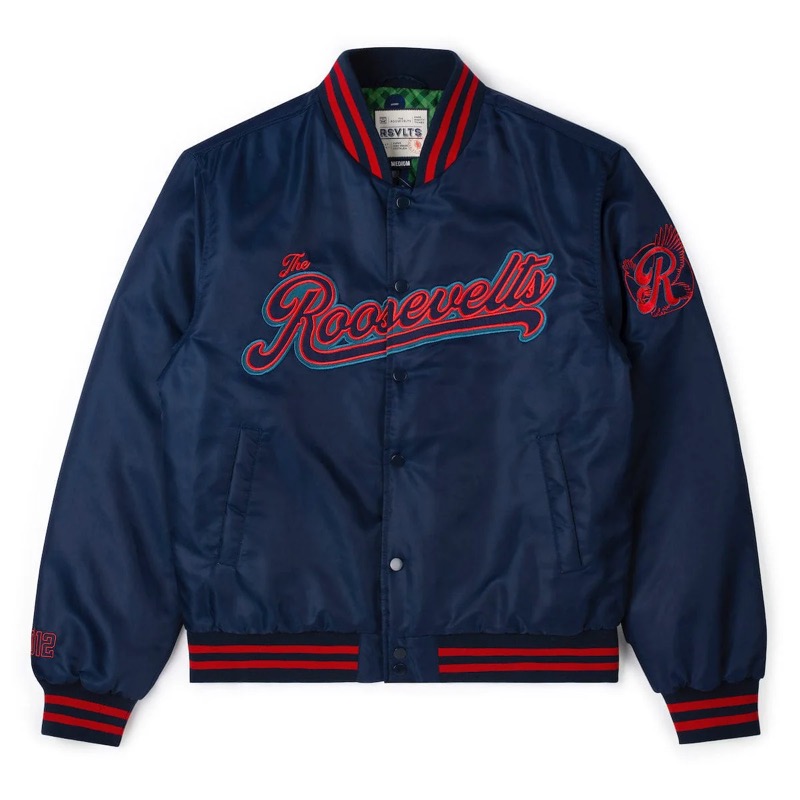 RSVLTS Roosevelts Ball Club coach Coach Jacket in Blue — front view