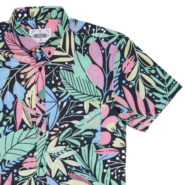 RSVLTS Springaling KUNUFLEX Short Sleeve Shirt in Multicolor — front view