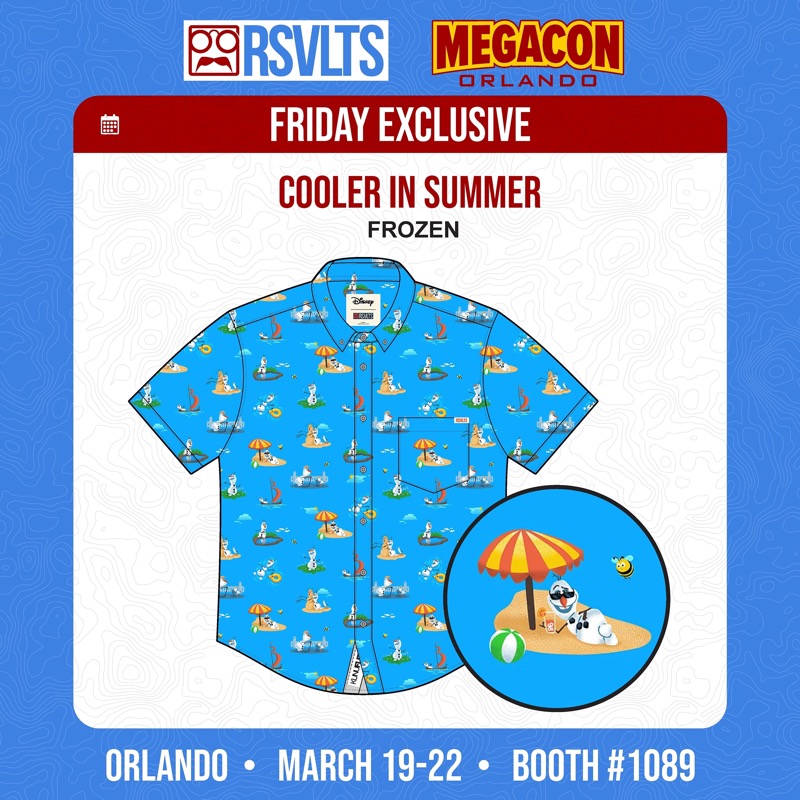 RSVLTS Cooler In Summer KUNUFLEX Short Sleeve Shirt in Blue — front view