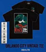RSVLTS Orlando City Crewneck Tee in Black — front view