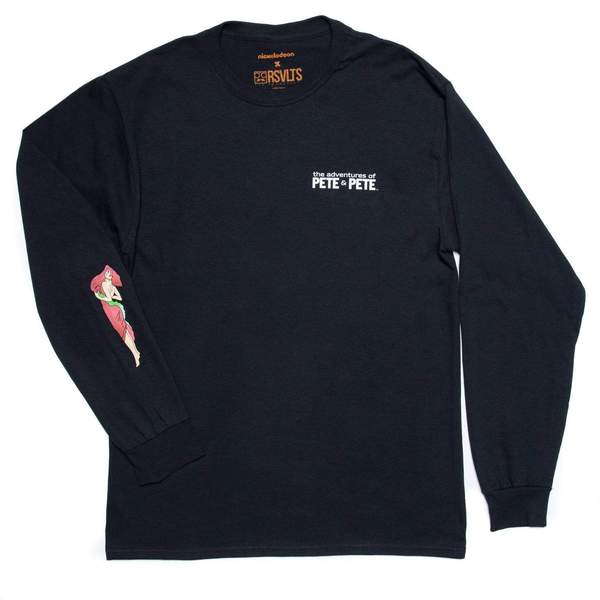 RSVLTS Little Pete’s Ink Crewneck Tee in Black — front view