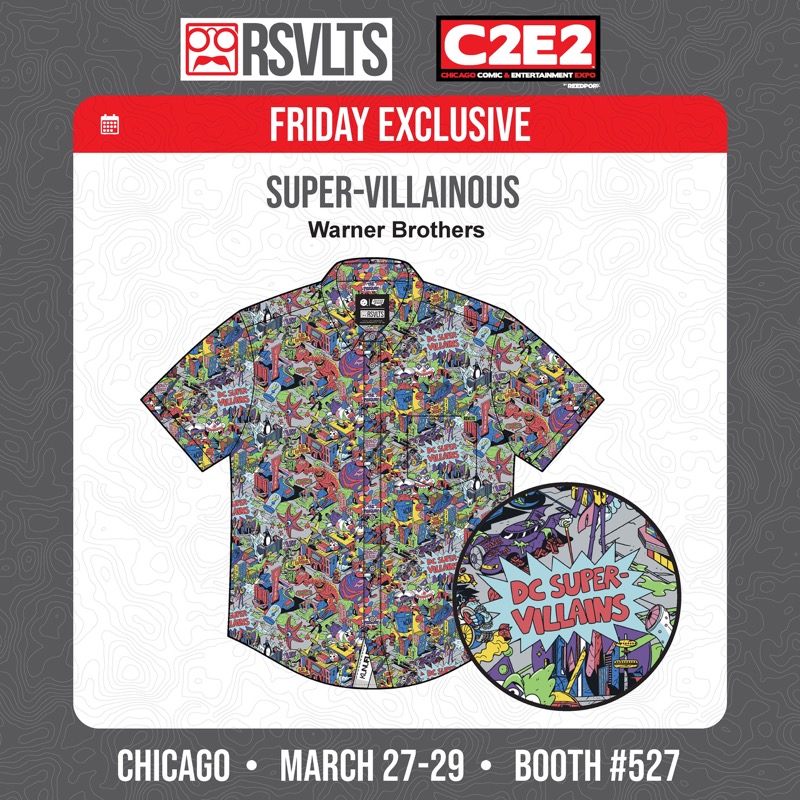 RSVLTS Super-Villainous KUNUFLEX Short Sleeve Shirt in Multicolor — front view