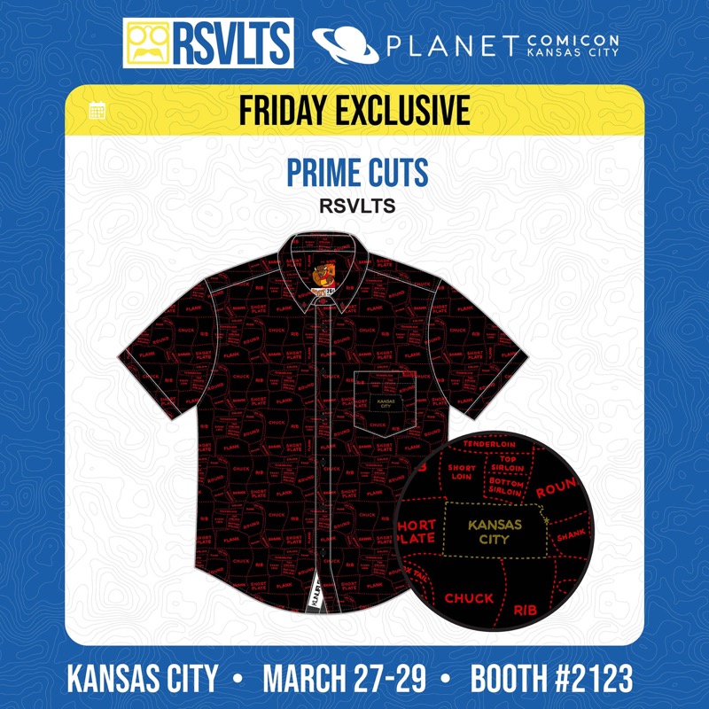 RSVLTS Prime Cuts KUNUFLEX Short Sleeve Shirt in Black — front view