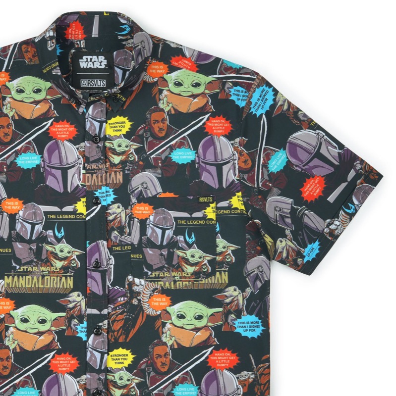 RSVLTS Mandalorian Comic KUNUFLEX Short Sleeve Shirt — front view