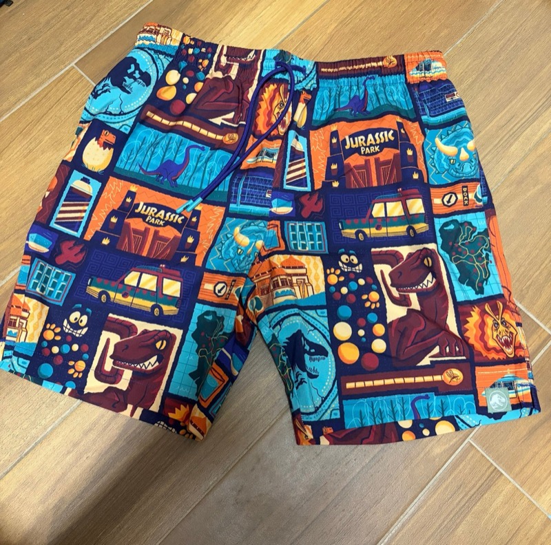 RSVLTS Tiki Finds a Way Hybrid Shorts — front view