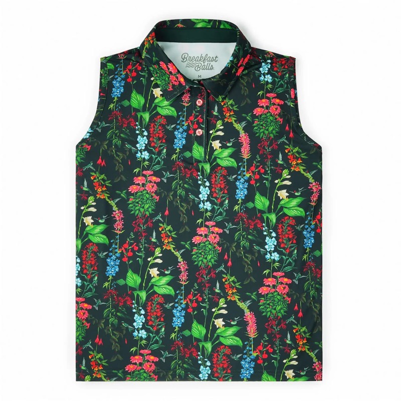 RSVLTS Hummingbird Oasis All-Day Polo — front view