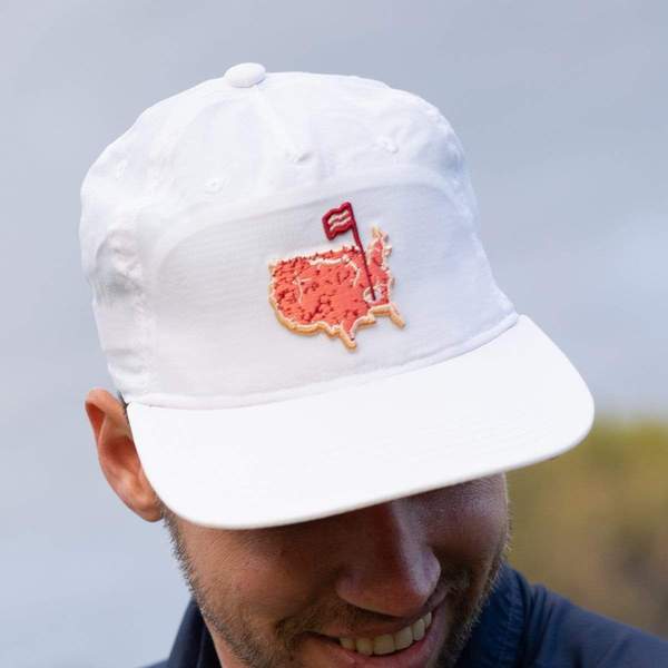 RSVLTS Master Cut strapback Strapback Hat in White — front view