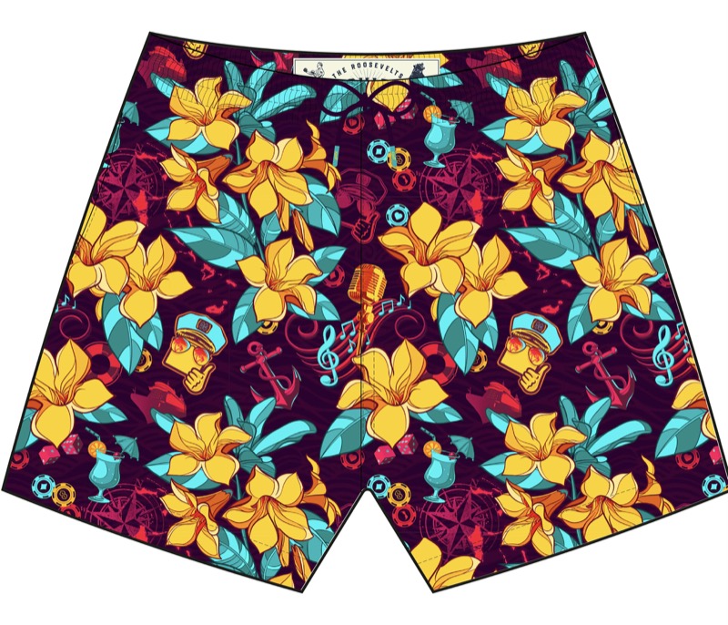 RSVLTS RSVLTS Insiders Cruise 2026 Hybrid Shorts in Purple — front view