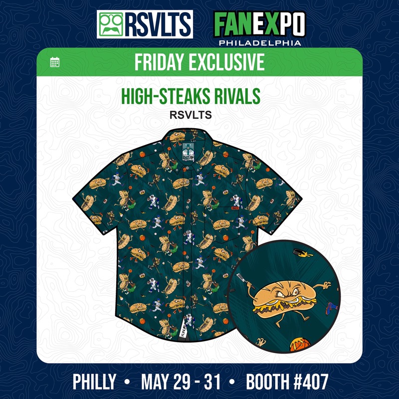 RSVLTS High-Steaks Rivals KUNUFLEX Short Sleeve Shirt in Green — front view