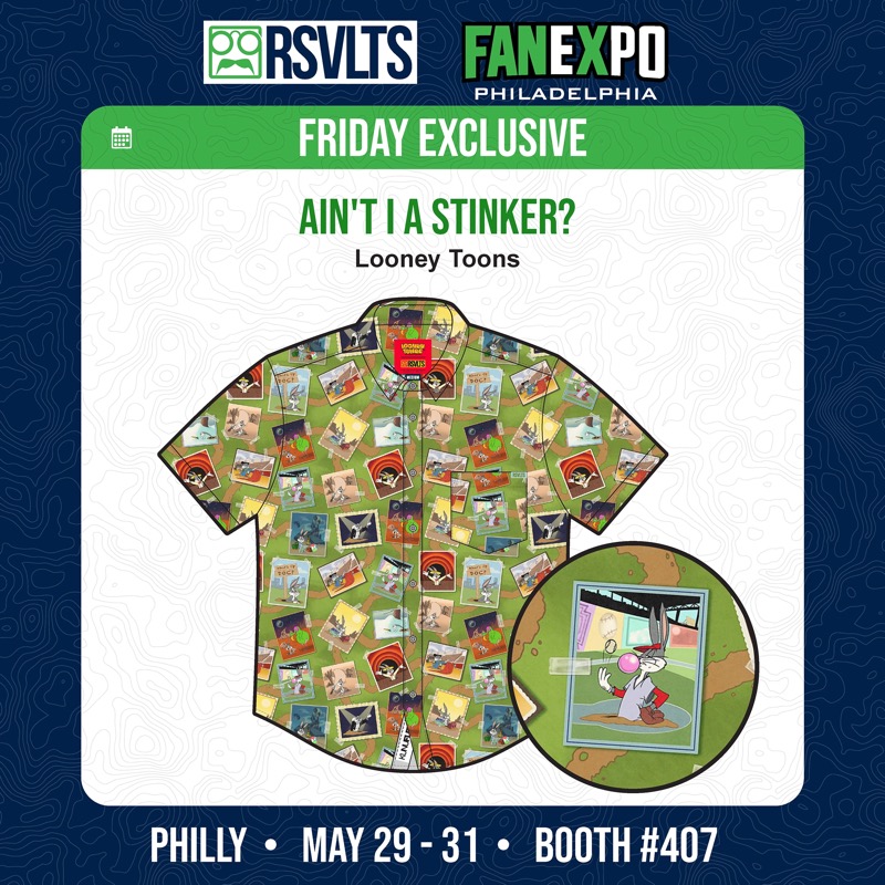 RSVLTS Ain’t I A Stinker? KUNUFLEX Short Sleeve Shirt in Green — front view