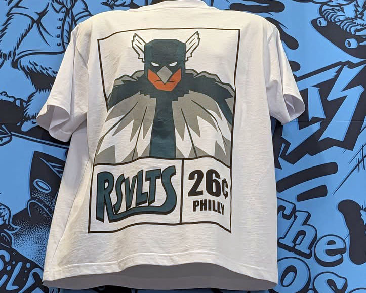 RSVLTS Philly Vintage Crewneck Tee in White — front view