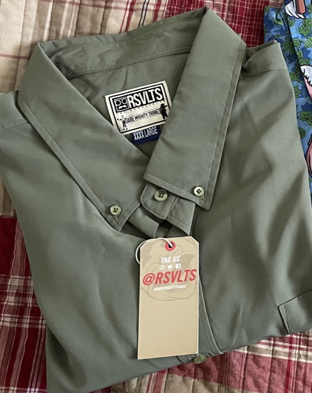 RSVLTS Solid-color Kunu (non-heather) KUNUFLEX Short Sleeve Shirt — front view