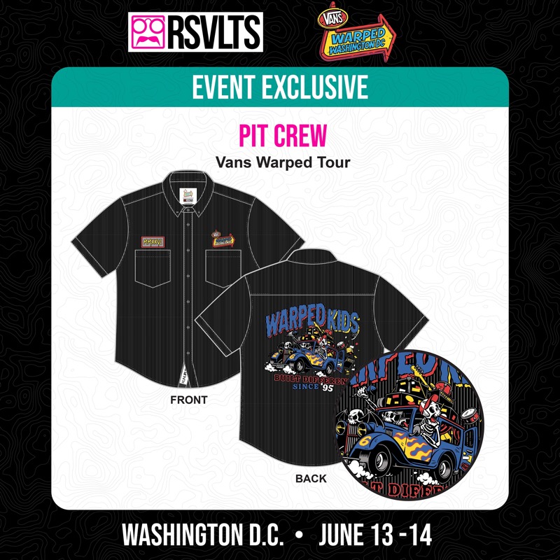 RSVLTS Pit Crew KUNUFLEX Short Sleeve Shirt in Black — front view