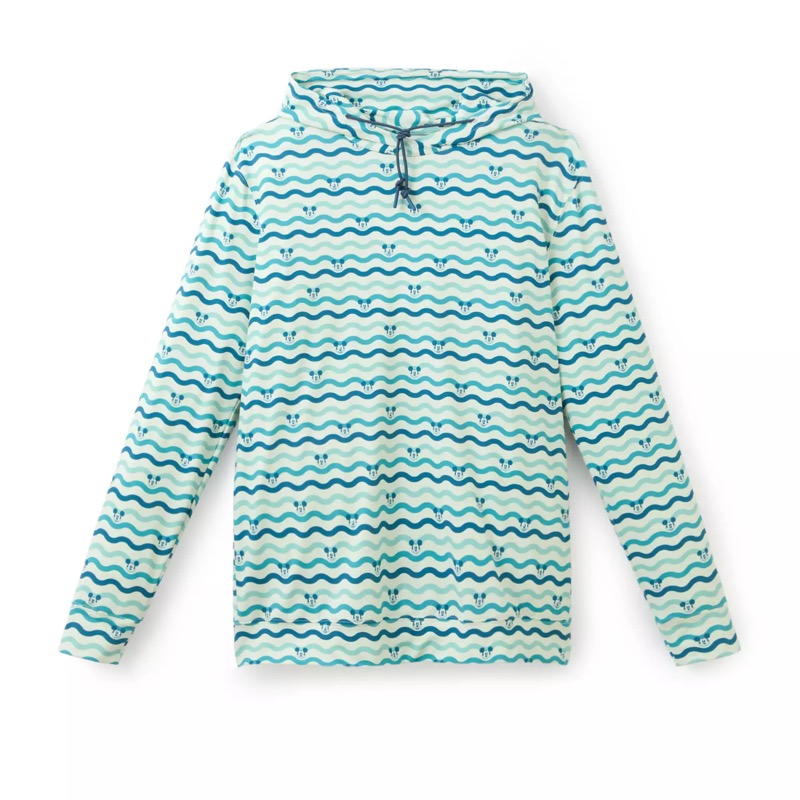 RSVLTS Mickey Mouse Wave Performance Hoodie in Green — front view