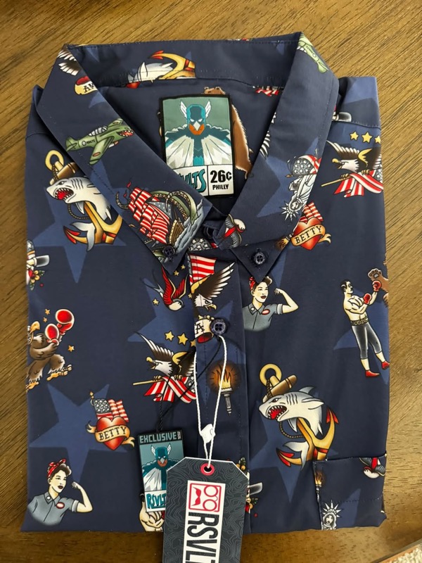 RSVLTS Grandpa’s Forearm (Philly Meetup) KUNUFLEX Short Sleeve Shirt — front view
