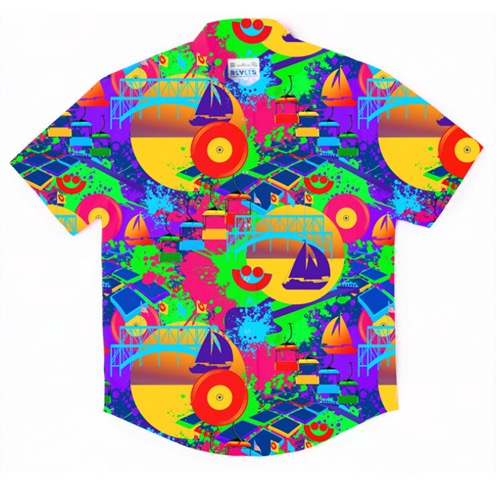 RSVLTS RSVLTS Party Shirt KUNUFLEX Short Sleeve Shirt — front view