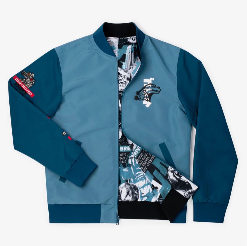 RSVLTS Cast a Big Shadow Reversible Bomber Jacket — front view