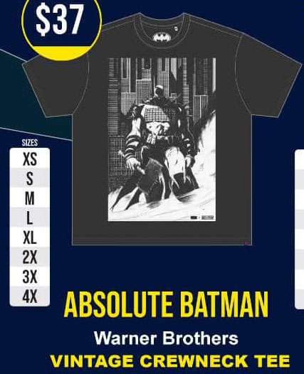 RSVLTS Absolute Batman Crewneck Tee — front view