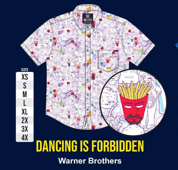 RSVLTS Dancing is Forbidden KUNUFLEX Short Sleeve Shirt — front view