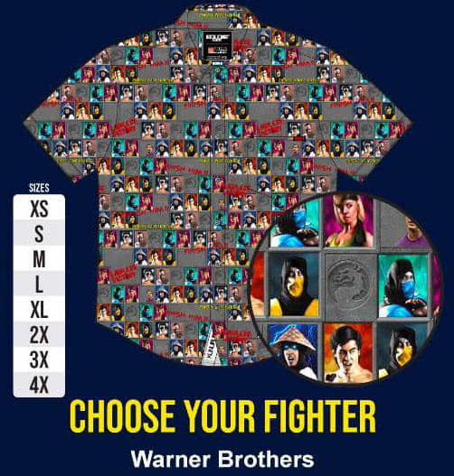 RSVLTS Choose Your Fighter KUNUFLEX Short Sleeve Shirt — front view
