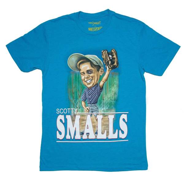 RSVLTS Please Catch It! Crewneck Tee in Blue — front view