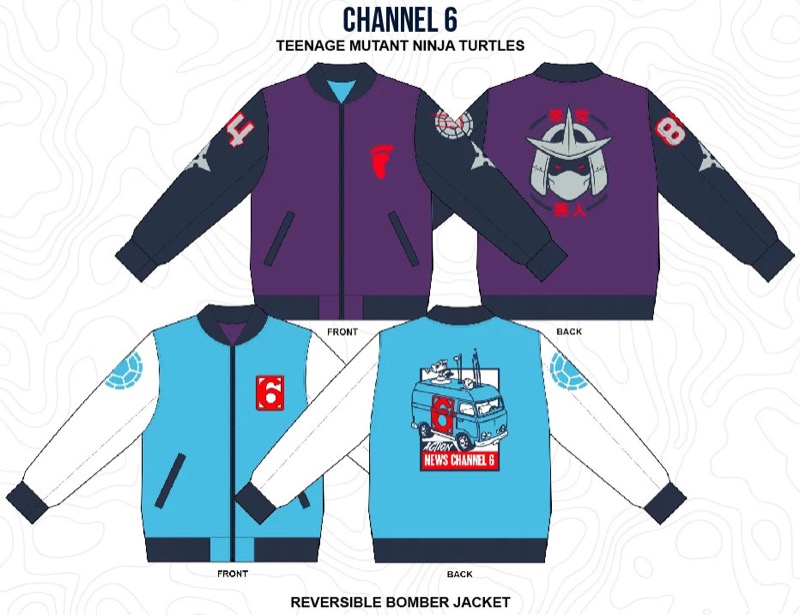 RSVLTS Channel 6 Reversible Bomber Jacket — front view