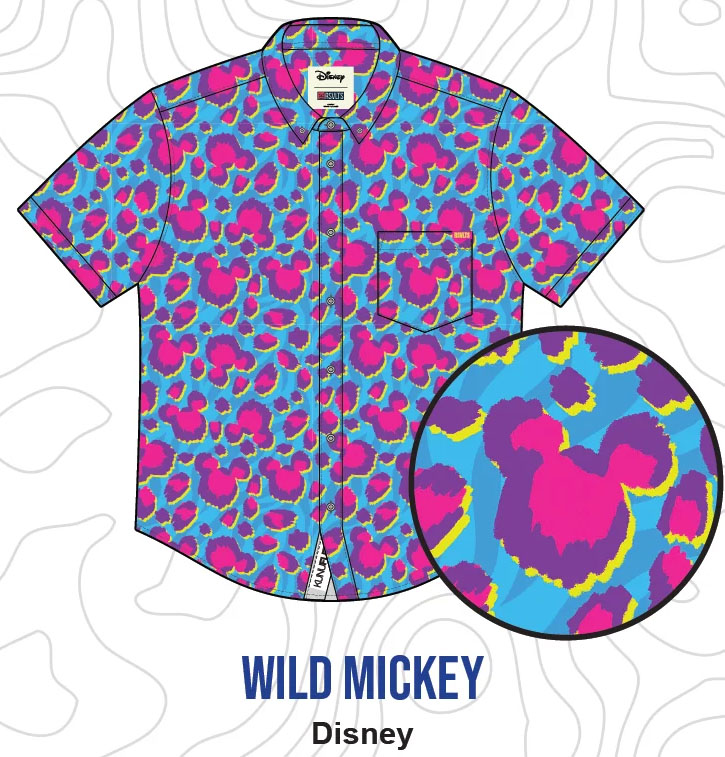 RSVLTS Wild Mickey KUNUFLEX Short Sleeve Shirt — front view