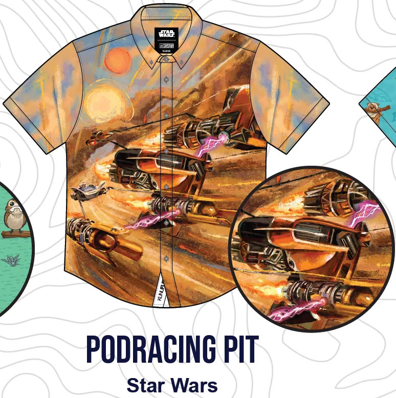 RSVLTS Podracing Pit KUNUFLEX Short Sleeve Shirt — front view