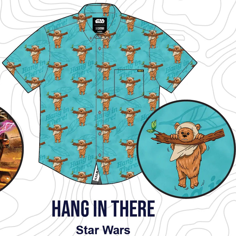 RSVLTS Hang In There KUNUFLEX Short Sleeve Shirt — front view