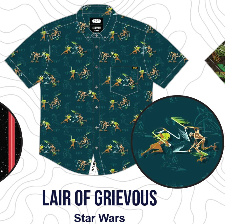 RSVLTS Lair of Grievous KUNUFLEX Short Sleeve Shirt — front view