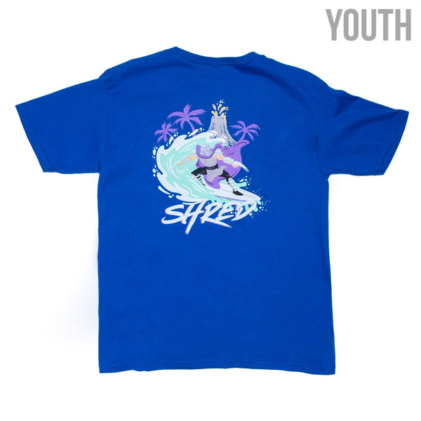 RSVLTS Shredder Shreds Crewneck Tee in Blue — detail 2