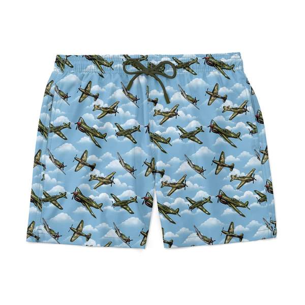 RSVLTS The Warhawk Hybrid Shorts in Blue — front view