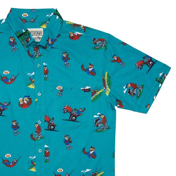 RSVLTS Dads of a Feather KUNUFLEX Short Sleeve Shirt — front view