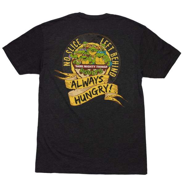 RSVLTS Always Hungry Crewneck Tee in Black — front view