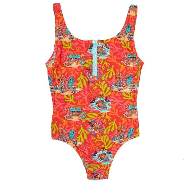 RSVLTS Luau Women's Swimwear in Red — front view