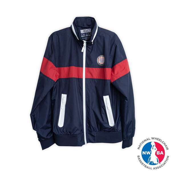 RSVLTS The Pregamer Windbreaker in Blue — front view