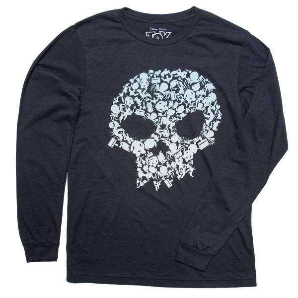 RSVLTS The Toys Are Alive Crewneck Tee in Black — front view