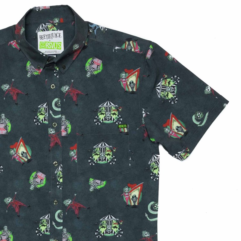 RSVLTS Beetlejuice KUNUFLEX Short Sleeve Shirt — front view